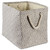 15" Gray Geometric Patterned Rectangle Medium Paper Bin - IMAGE 1