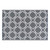 48" x 72" Gray and White Lattice Pattern Outdoor Patio Rectangular Area Throw Rug - IMAGE 3