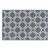 48" x 72" Gray and White Lattice Pattern Outdoor Patio Rectangular Area Throw Rug - IMAGE 1