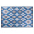 48" x 72" Blue and Gray Ikat Pattern Outdoor Patio Rectangular Area Throw Rug - IMAGE 2