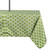 Green and White Lattice Rectangular Tablecloth with Zipper 60” x 84” - IMAGE 1