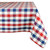 Checkered Rectangular Cotton Tablecloth - 84" - Red, White and Blue - IMAGE 1