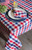 Checkered Rectangular Cotton Tablecloth - 84" - Red, White and Blue - IMAGE 4