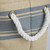12" Brown and Gray Border Pattern Rounded Small Bin with Rope Handles - IMAGE 2