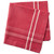 Set of 6 Tango Red and White Chambray French Striped Napkins 20” - IMAGE 4