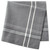 Set of 6 Gray and White Chambray French Striped Square Napkins 20” - IMAGE 3