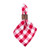 Set of 6 Red and White Checked Square Napkins 20” - IMAGE 3