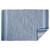 24" x 36" Blue Variegated Reversible Rectangular Recycled Rag Rug - IMAGE 4