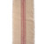 Center Stripe Fringed Burlap Table Runner - 72" - Beige and Barn Red - IMAGE 3