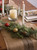 Middle Stripe Fringed Jute Table Runner - 72" - Beige and Gray - IMAGE 3