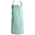 37.5" Aqua Green and White Lattice Print Chef's Apron with 2 Pockets - IMAGE 4