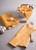 Set of 5 Mustard Yellow and Ivory Multiple Patterned Dishcloth/Dishtowels 28" - IMAGE 4