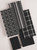 Set of 5 Black and Ivory Multiple Patterned Dishcloth/Dishtowels 28" - IMAGE 6