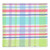 Set of 6 Subtle Colored Plaid Square Napkins 20" - IMAGE 2