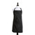 38" Black Solid Patterned Woven Kitchen Chef Apron - IMAGE 1