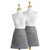 Set of 2 Gray Chef Kitchen Waist Aprons 28" - IMAGE 5