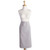 30" Stone Brown Solid Pattern Chambray Bistro Apron with Pocket - IMAGE 5