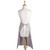 30" Stone Brown Solid Pattern Chambray Bistro Apron with Pocket - IMAGE 6