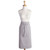 30" Stone Brown Solid Pattern Chambray Bistro Apron with Pocket - IMAGE 1