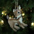 6" Brown and White Plush Stuffed Deer Christmas Ornament - IMAGE 2