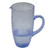 8.75" Blue Textured Glass Beverage Pitcher - IMAGE 3
