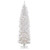 7.5’ Pre-Lit White Kingswood Fir Slim Artificial Christmas Tree, White Lights - IMAGE 1