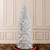 6.5’ Pre-Lit White Pencil Kingswood Fir Artificial Christmas Tree, Clear Lights - IMAGE 2