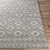 6'7” x 9' Diamond Patterned Gray and White Synthetic Area Throw Rug - IMAGE 5