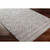 6'7” x 9' Diamond Patterned Gray and White Synthetic Area Throw Rug