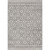 6'7” x 9' Diamond Patterned Gray and White Synthetic Area Throw Rug - IMAGE 1