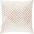 18" White and Copper Colored Square Throw Pillow Cover - IMAGE 1