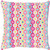 18" Pink and Blue Hexagon Printed Square Throw Pillow Cover - IMAGE 1