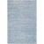 2' x 3' Solid Blue and Gray Rectangular Area Throw Rug - IMAGE 1