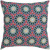 22" Red and Grape Purple Kaleidoscope Throw Pillow - Poly Filled - IMAGE 1