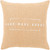 18" Orange and White "Hand Made Goods" Printed Knife Edge Throw Pillow - Poly Filled - IMAGE 1
