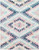 7.8' x 10.1' Classical Style Blue and Pink Rectangular Area Throw Rug - IMAGE 1
