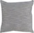 20" Silver and Gray Textured Woven Square Throw Pillow- Down Filler - IMAGE 1