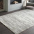 9'3" x 12'3" Distressed Abstract Gray Rectangular Machine Woven Area Rug - IMAGE 2