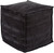 18" Navy Blue Square Pouf Ottoman - IMAGE 1