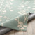 2'6” x 8’ Floral Patterned Mint Green and Ivory Hand Tufted Wool Area Throw Rug Runner - IMAGE 4