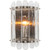 8.75" Translucent Glass and Brown Metal Fixture Wall Sconces - IMAGE 2