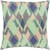 20" Green and Blue Square Throw Pillow - Poly Filled - IMAGE 1