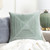 18" Gray Solid Geometric Square Throw Pillow Cover - IMAGE 2