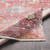 3'11" x 5'3" Distressed Oriental Pale Pink Rectangular Polyester Area Throw Rug - IMAGE 2