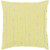 20" Yellow and Beige Square Throw Pillow Cover with Knife Edge - IMAGE 1