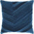 20" Dark Blue Square Throw Pillow Cover with Knife Edge - IMAGE 1