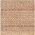 2' x 3' Beige and Brown Rectangular Hand Woven Area Throw Rug - IMAGE 1
