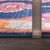 9'3" x 12'6" Dark Blue and Gray Floral Patterned Rectangular Machine Woven Area Rug - IMAGE 2