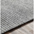 2' x 3' Textured Gray Handwoven Rectangular Area Throw Rug