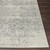 9'3" x 12'6" Gray and Beige Distressed Medallion Design Rectangular Machine Woven Area Rug